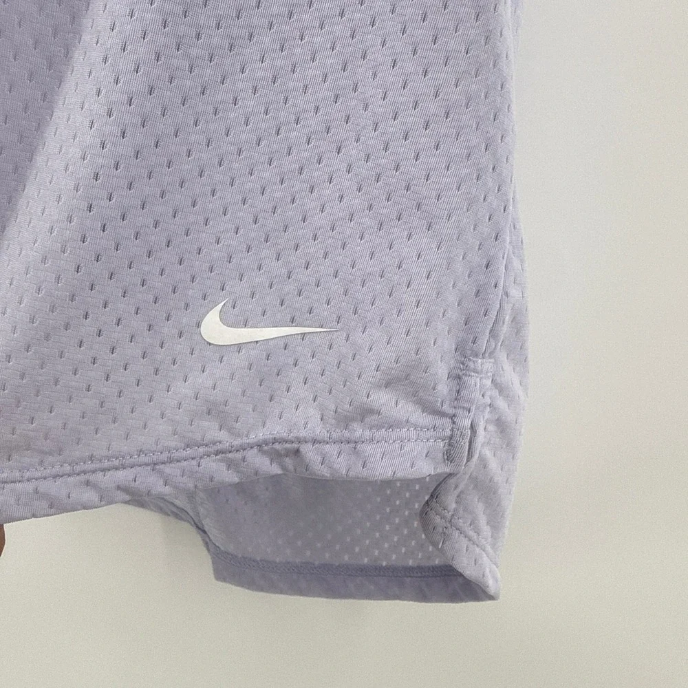 NWT Nike‎ Womens Dri-FIT Mesh Training Tank Top Oxygen Purple DX0133-536 XS